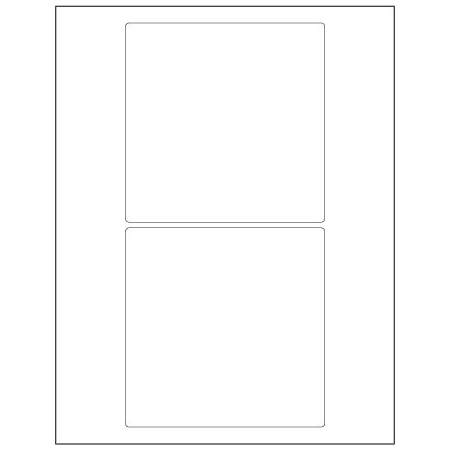 Bsc Preferred 5 x 5'' White Rectangle Laser Labels, 200PK BUY00030112